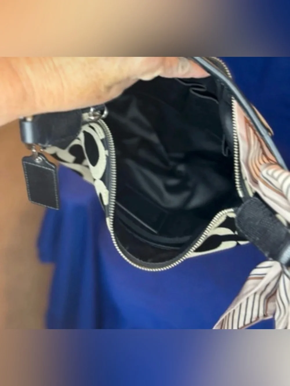 Coach Kristin Signature Op Art Hobo Bag